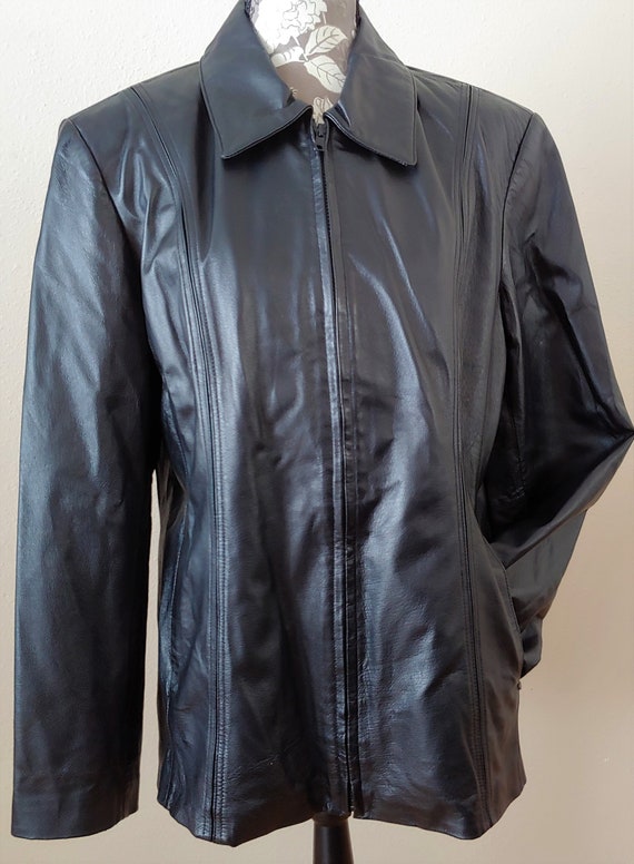 Woman's Black Leather Jacket, Woman's Leather Jack