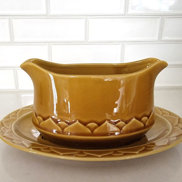 Vintage Golden Seville Replacement Dishes, Gravy Boat, Salt and Pepper Shakers, Berry Bowls, Saucers, Coffee Cup