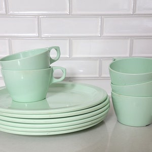 Vintage Light Green Colored Texas Ware Dishes