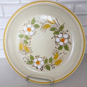 Set of 4 Vintage Hearthside Garden Festival Prairie Flowers Dinner Plates, Vintage Set of 4 Dinner Plates, Vintage Flower Dishes