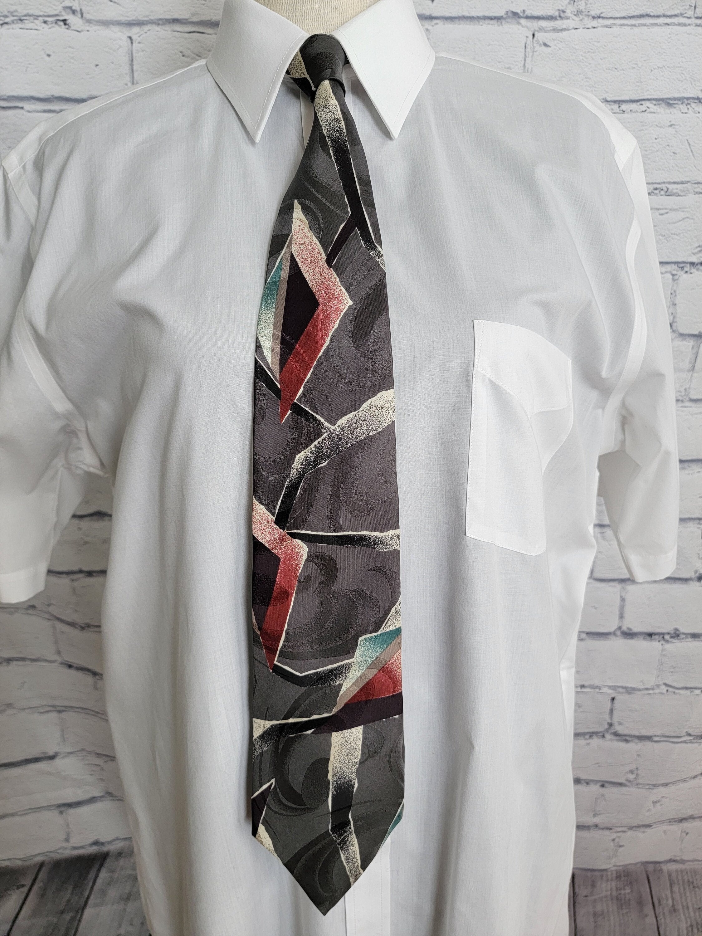 Cravate Homme 100% Soie CAMBRIDGE CLASSICS - Multi-couleurs - Modèle Large Classique - Neuf Sans étiquette