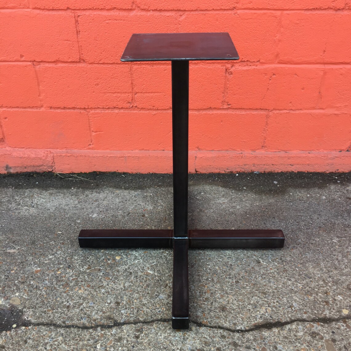 Pedestal de metal 2 Top 4 bases de mesa superior Etsy