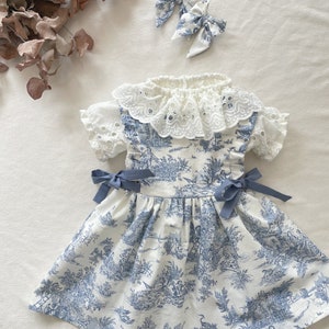 Baby blouse with ruffled collar from 3 months to 3 years, short sleeve image 2