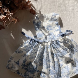 Toile de Jouy apron dress, 3 months to 6 years image 6