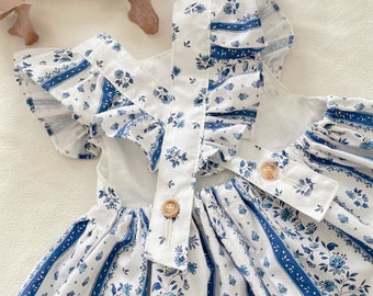 Robe tablier dos nu « La Provence » 12/18M-6ans