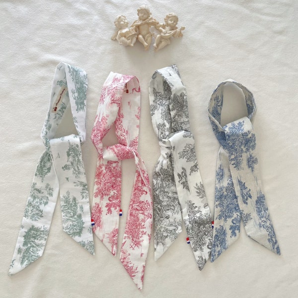 Foulard en Toile de Jouy 4 coloris