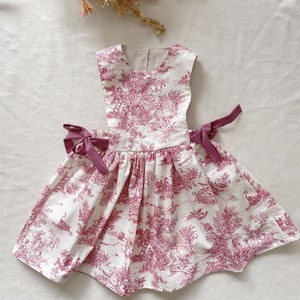 Toile de Jouy apron dress, 3 months to 6 years image 5