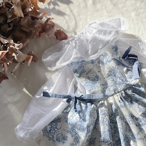 Toile de Jouy apron dress, 3 months to 6 years image 3