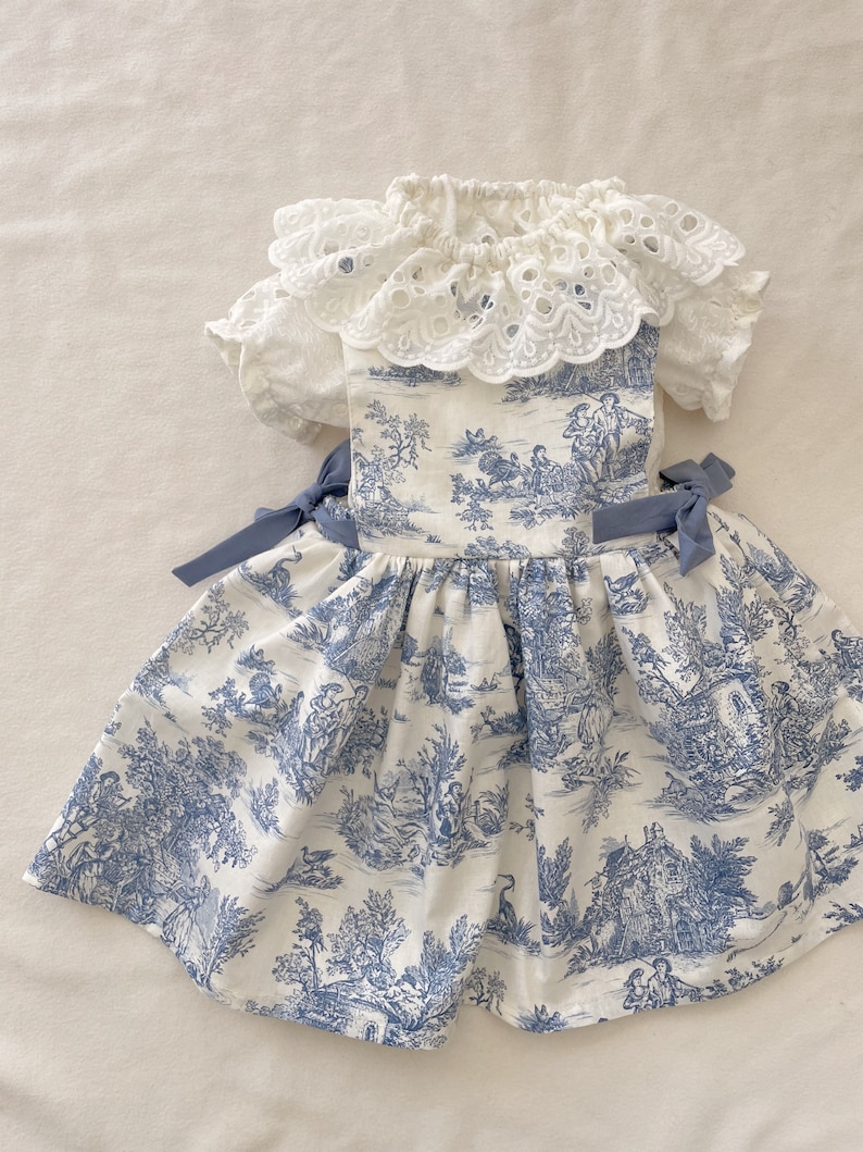 Baby blouse with ruffled collar from 3 months to 3 years, short sleeve image 5