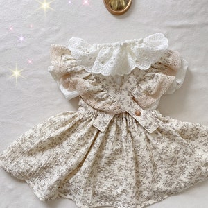 Baby blouse with ruffled collar from 3 months to 3 years, short sleeve image 7