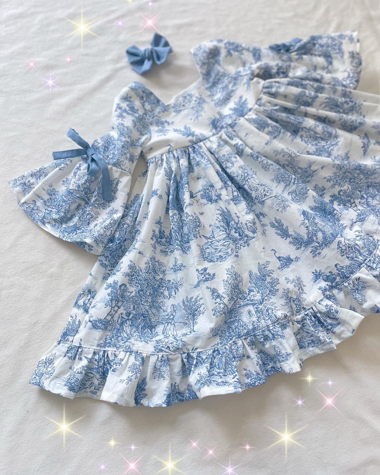 Robe Princesse Bébé Fille Fleurs Bandeau – Planète Bébé