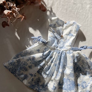 Toile de Jouy apron dress, 3 months to 6 years image 7