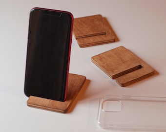 Plywood Phone Stand for iPhone and Smartphones