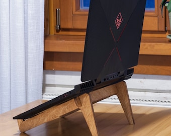 CHOCO MILK Plywood Laptop Stand, Ergonomic Portable Design