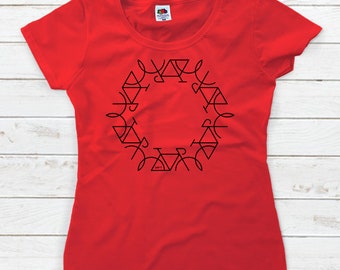 Original T-shirts for CYCLING lovers. For women.