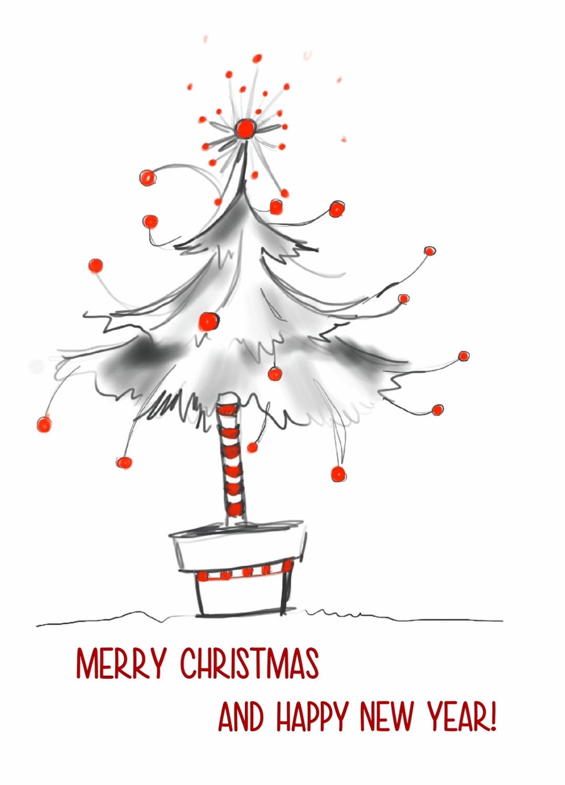 Animated Christmas Ecard CHISTMAS TREE for Your Friends and Etsy UK