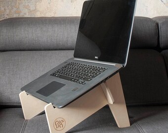 Plywood Ergonomic Laptop Stand – Modern Minimalist Design