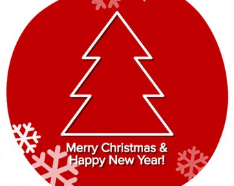 Animated Christmas e-card CHISTMAS ICONS for Your friends and family. GIF for social sites and e-mails
