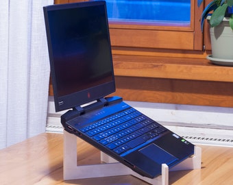 Plywood Ergonomic Laptop Stand, Portable Minimalist Design