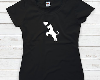 Original T-shirts: Schnauzer love. For women.