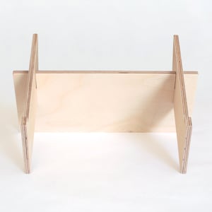 Plywood ergonomic, white, stylish, hipster, elegant, laptop stand "Pieva K23" image 4