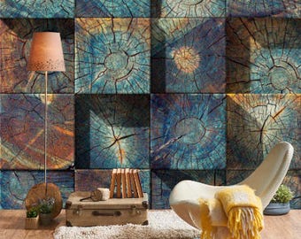 Snake Skin Tropical Skin Wallpaper 3D Wall Sticker decor Watercolor leaves Wall Mural Self Adhesive Exclusive Design Photo Wallpaper