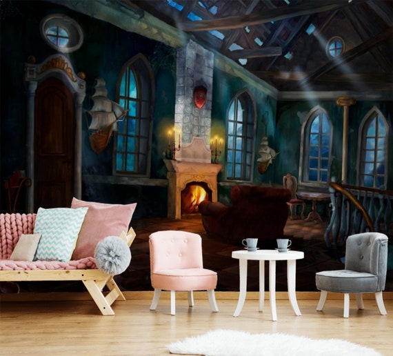 Alte Burg Raum Hogwarts Innen Kinder Tapete Kinderzimmer Harry Potter Schloss Tapete Fototapete Selbst Klebstoff Exklusives Design