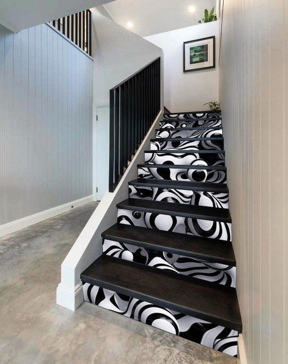 Calcomanías autoadhesivas multicolor para escaleras de guardería,  calcomanías de vinilo para escaleras y escaleras de vinilo, calcomanías  para