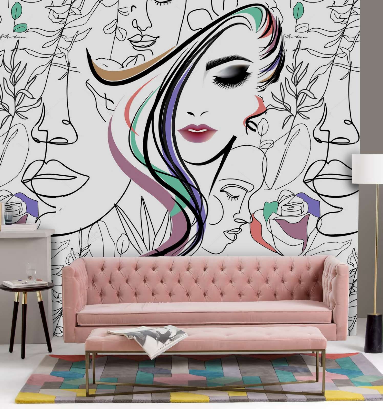 Salon Wallpaper Ideas