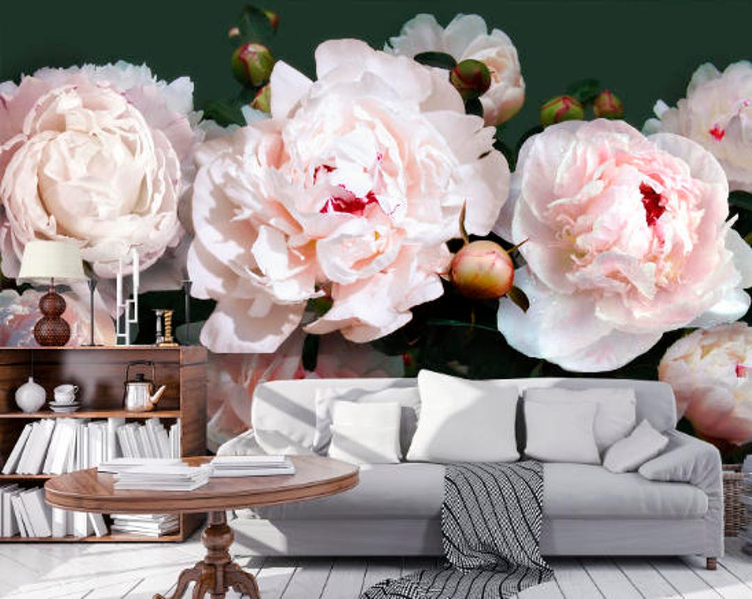 3D Flower Wallpaper 3D Wall Sticker Wall Decor Peel and Stick - Etsy
