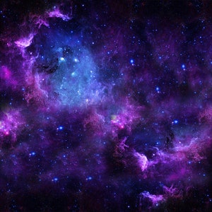 Purple Beautiful Space View Night Sky Stars Wallpaper Kids - Etsy