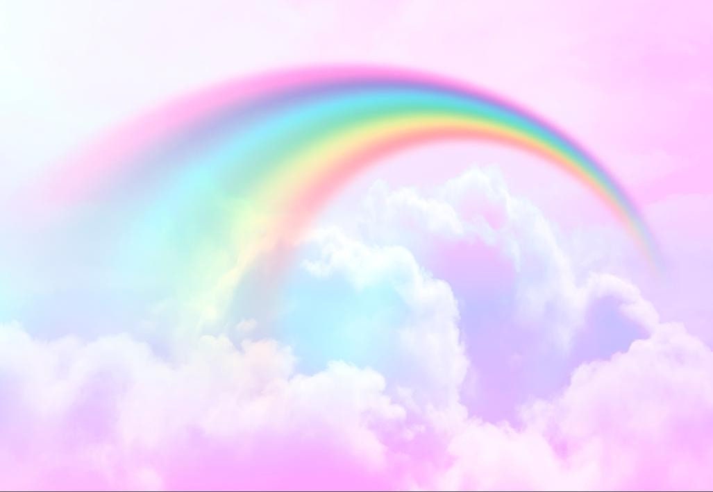 Lavender Fantasy Heavens Wall Sticker Rainbow in the Sky Wall Decor ...