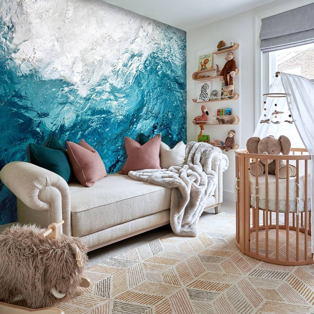 Adesivo Murale 3D Panorama Città Oceanica Cielo Blu - Decalcomania Per Porta/parete Fai-da-te Dimensioni Personalizzate