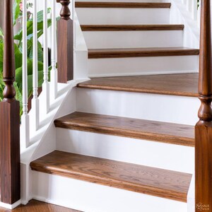 Plain White Stair Riser Stickers set of 10 stair risers EXTRA SHIP