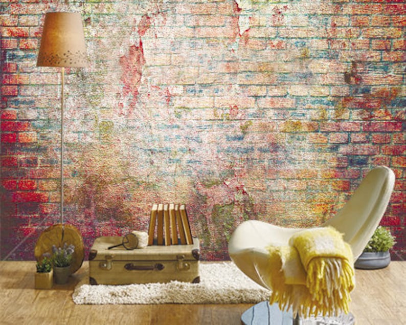 Brick Wall Graffiti Art Wallpaper 3d Sticker Decor