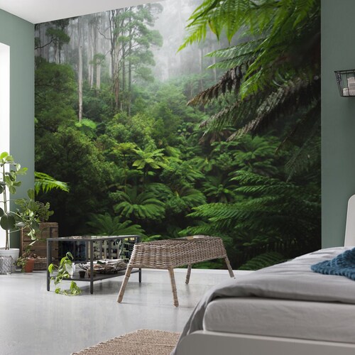3D Jungle Leaves Self-adhesive Removable Wallpaper Murals Wall Sticker FC 3D Jungle Leaves Self-adhesive Removable Wallpaper Murals Wall Sticker FC