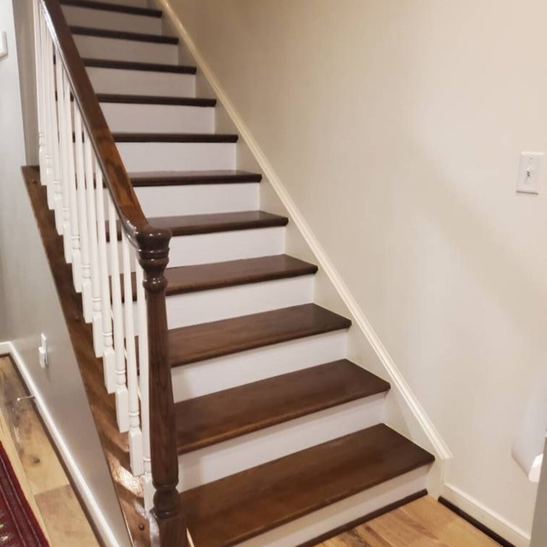 Plain White Stair Riser Stickers Adhesive Vinyl Stair Riser Panels