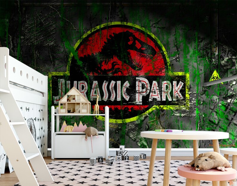Jurassic Park Dinosaurs Jurassic Travel Wallpaper Wall Sticker 3D Wall Mural Vinyl Exclusive Design 3D Photo Wallpaper