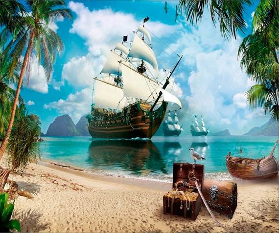 Waterfall Sea Pirate Ship Boat - Free photo on Pixabay - Pixabay