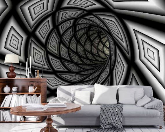 3D Geometry Wallpaper 3D Wall Sticker Wall decor Peel and Stick Wallpaper  3D Wall Mural Self Adhesive Exclusive Design 3D Photo Wallpaper