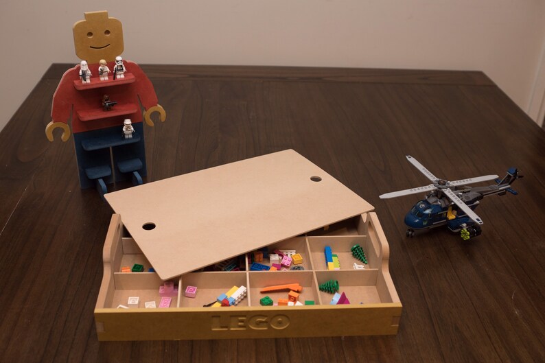 lego storage box with sorting tray