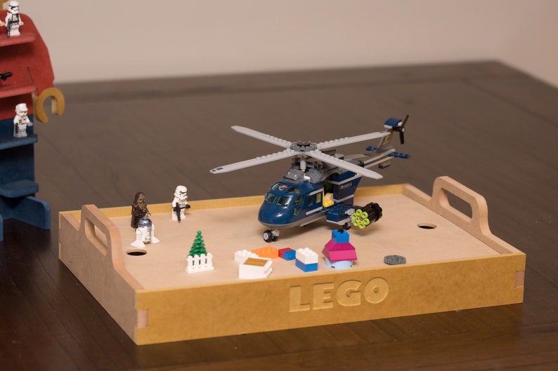lego storage box with sorting tray