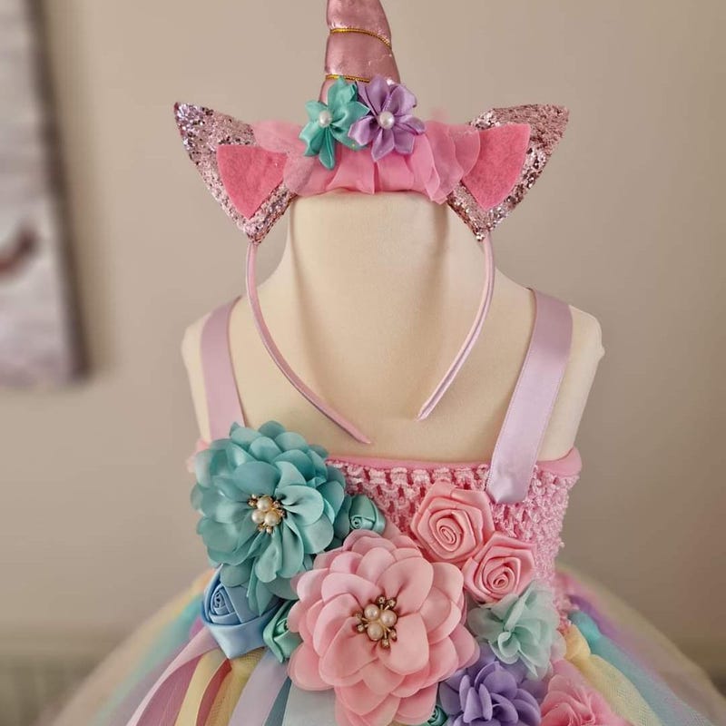 Pattern Print Unicorn Dress