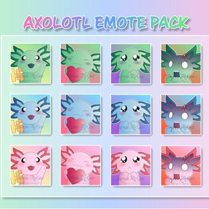 Full Axolotl Emote Pack