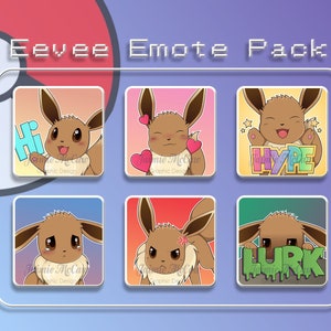 Eevee Emote Six Pack