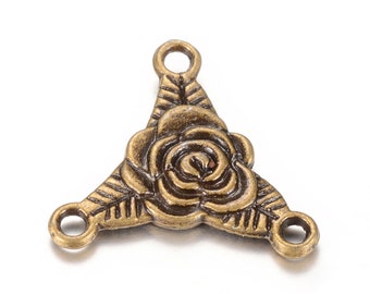 75mm Antique Bronze Big Triangle Connector Links N0119