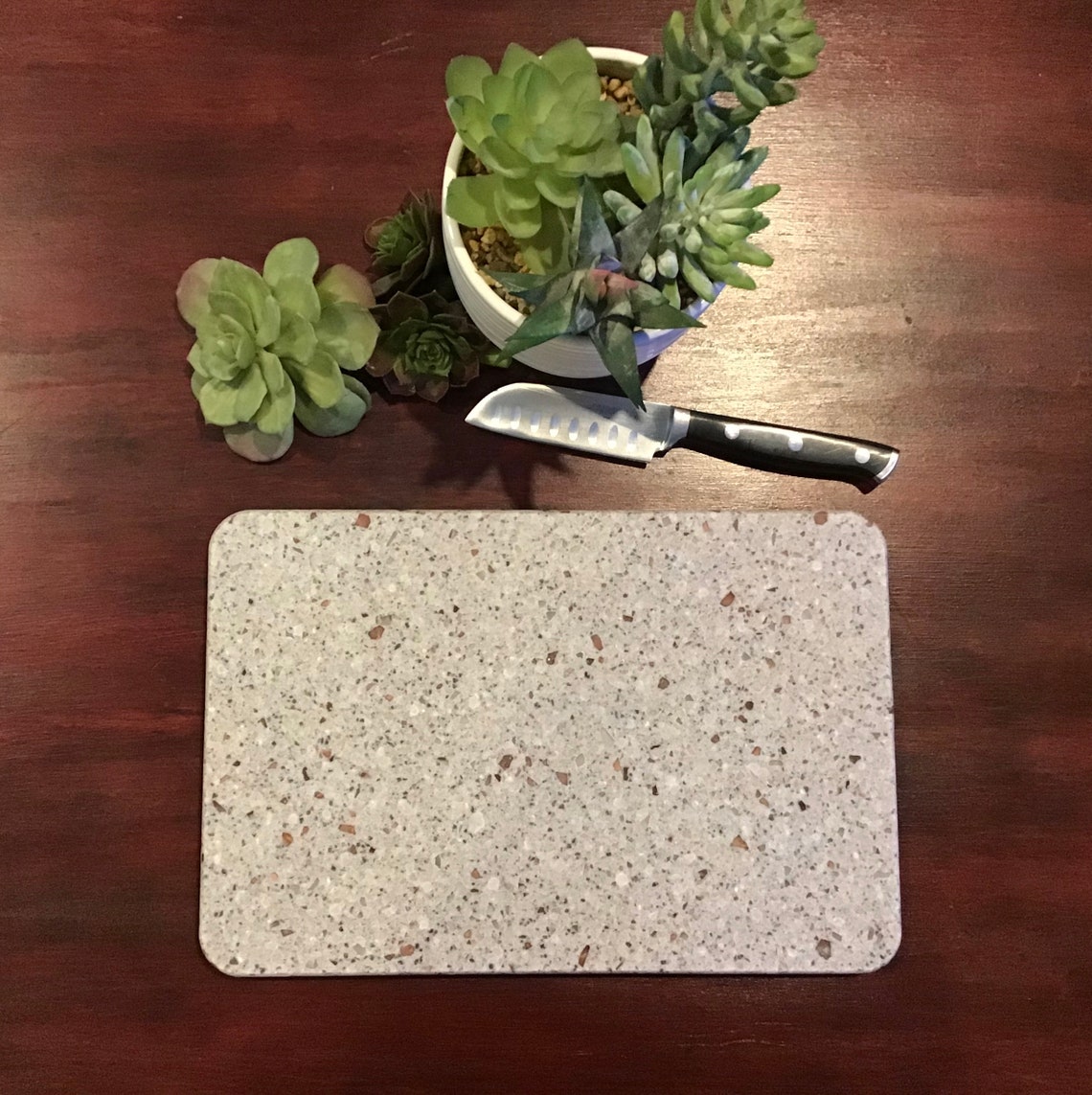 Placa de corte Corian Tabla de corte de superficie sólida | Etsy