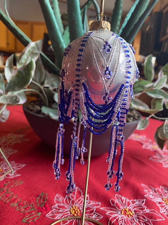 Victorian Beaded Ornament Cover Etsy