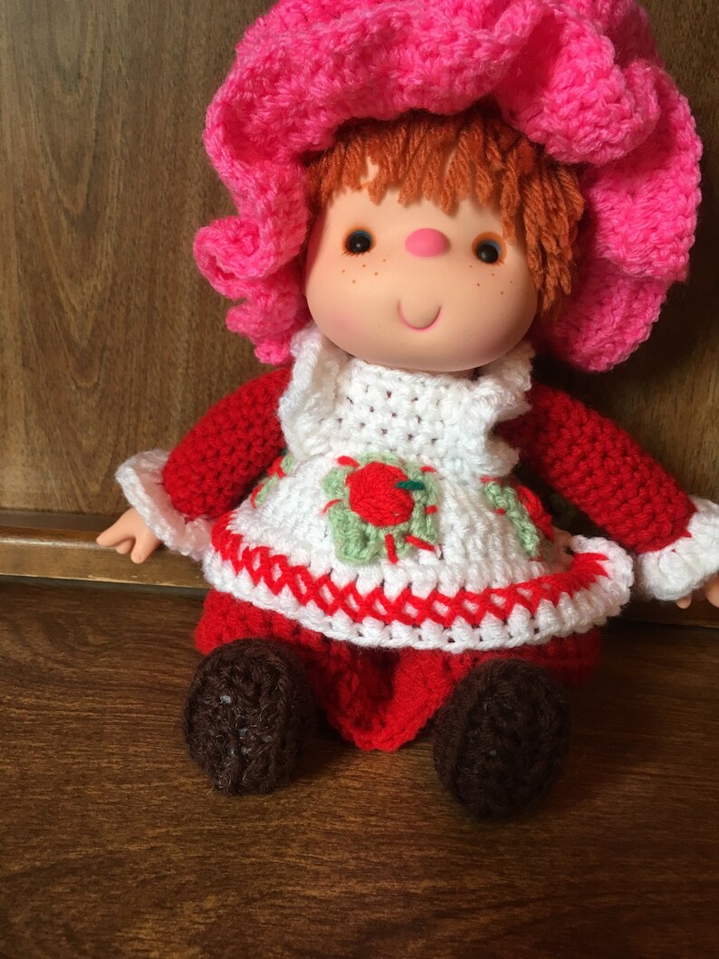 crochet strawberry shortcake doll