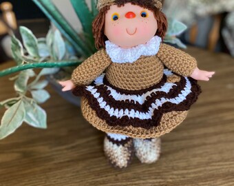 Ginger Cookie Crochet Doll